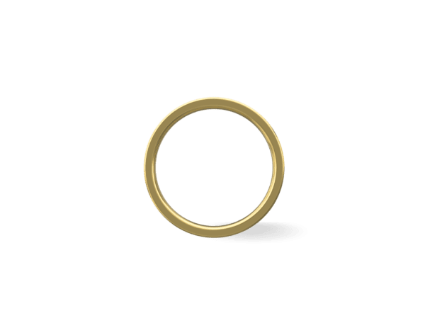 Aliança de Casamento Quadrada Ouro 18k - Imagem 4