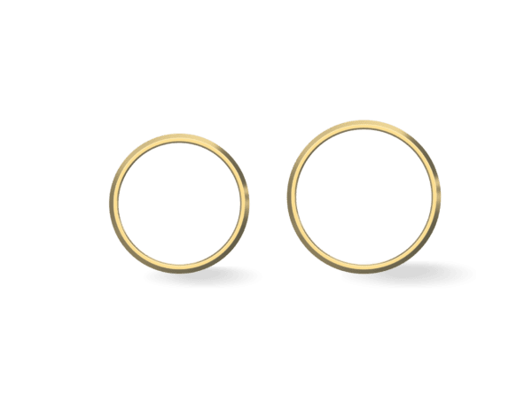 Alianças de Casamento V Ouro 18k - Imagem 3
