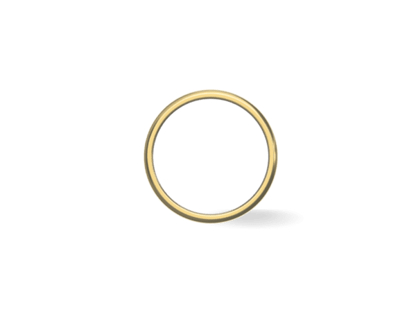 Aliança de Casamento Anatômica Ouro 18k - Imagem 4